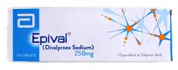 Epival Tablets 250Mg (1 Box = 10 Strips) (1 Strip = 10 Tablets)