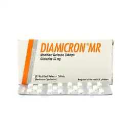 Diamicron Mr Tablets 30Mg (1 Box = 1 Strip)(1 Strip = 20 Tablets)