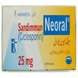 Sandimmun Neoral Capsules 25Mg (1 Strip = 5 Capsules)