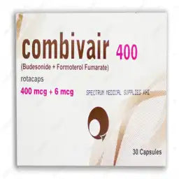 Combivair Rotacaps 400/6Mcg (1 Box = 3 Strips) (1 Strip = 10 Capsules)