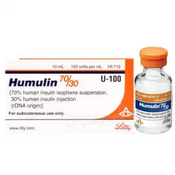 Humulin 70/30 Injection 100U/Ml 10Ml (1 Box = 1 Injection)