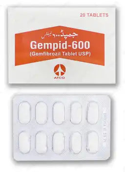 Gempid Tablets 600Mg (1 Box = 2 Strips) (1 Strip = 10 Tablets)