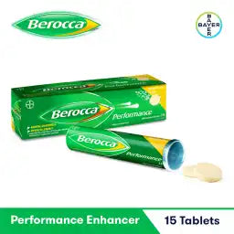 Berocca Performance Mango - Multivitamin - Performance Enhancer Effervescent Tablets (1 Bottle = 15 Tablets)