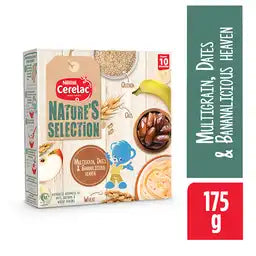 Cerelac Natures Selection Cereal, Multigrain, Dates & Bananalicious 175G