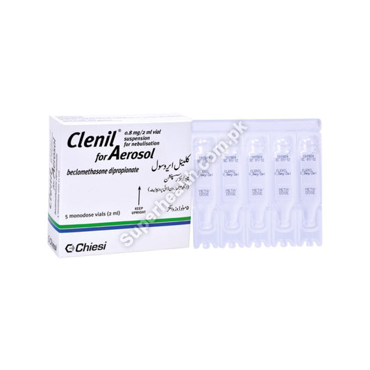 Clenil For Areosol Ampoule 0.8Mg/2Ml (1 Box = 10 Nebulization Solution)