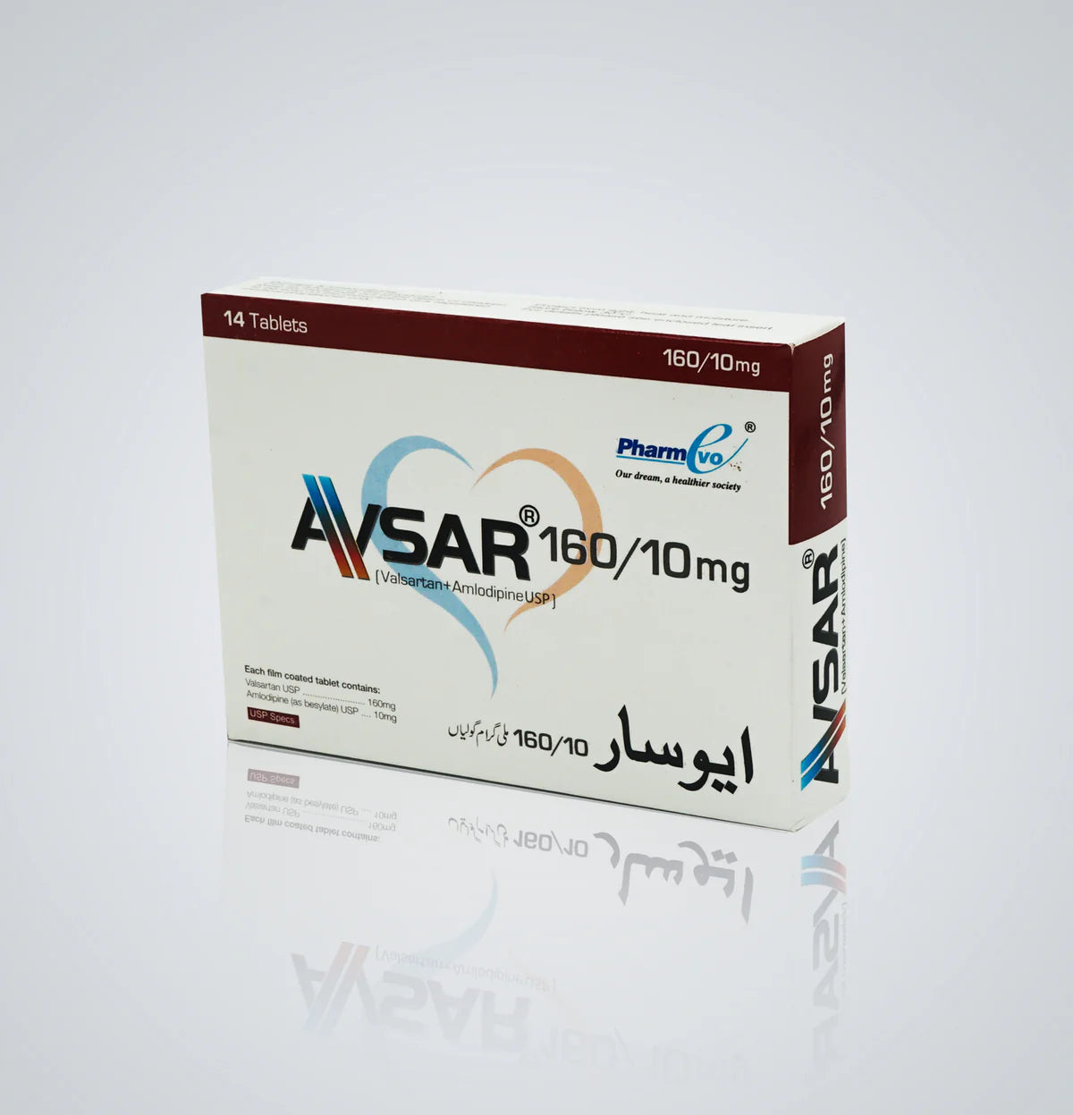 Avsar Tablets 160/10Mg (1 Box = 2 Strips) (1 Strip = 7 Tablets)